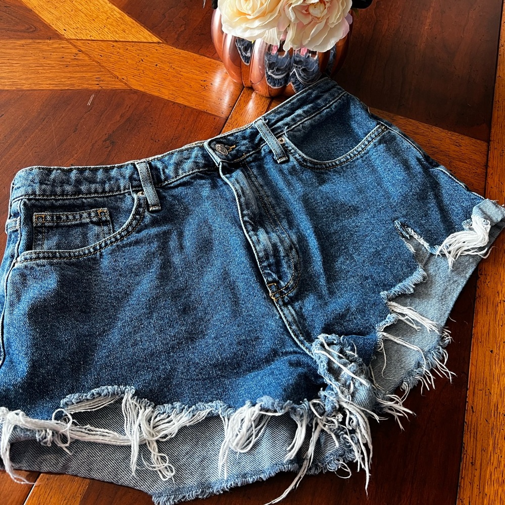 Forever 21 Frayed Jean Shorts